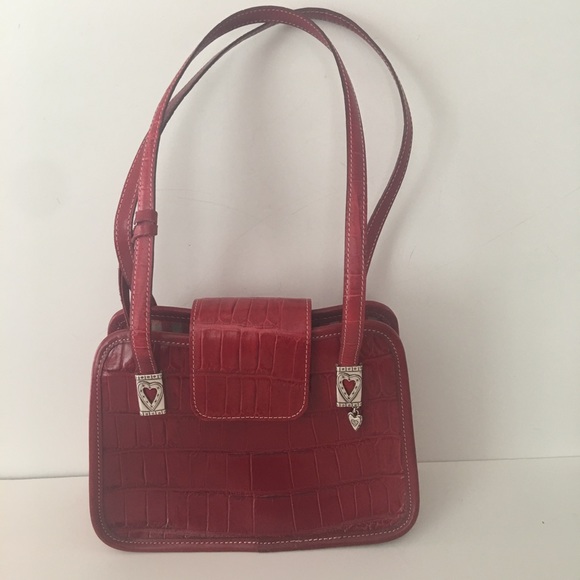red croc purse